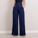 Calça Social Premium Pantalona com cinto