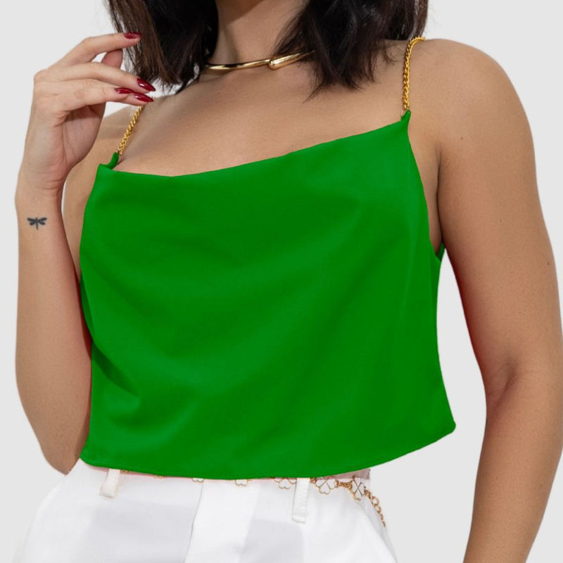 Cropped Blusinha Social Feminina Soltinha