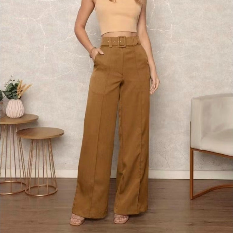 Calça Social Premium Pantalona com cinto