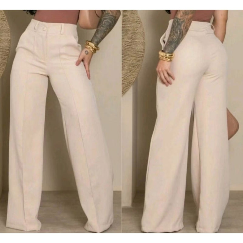 Calça Social Premium Pantalona com cinto